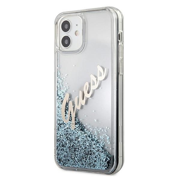 Guess GUHCP12SGLVSBL iPhone 12 mini 5,4" niebieski/blue hardcase Glitter